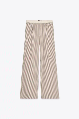 Pantalon de pyjama - Camel et blanc