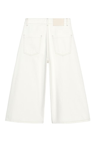 Calças de ganga wide legs - Cru