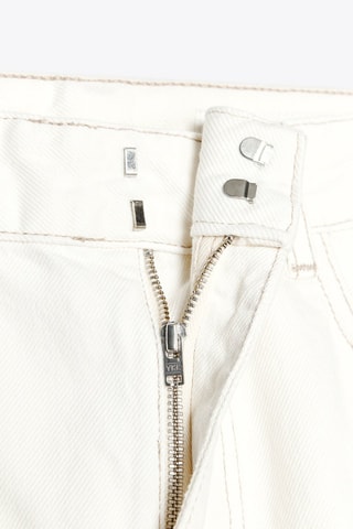 Calças de ganga wide legs - Cru