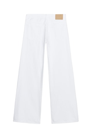 Calças de ganga wide legs - Branco