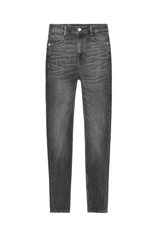 Jeans cintura subida - Preto