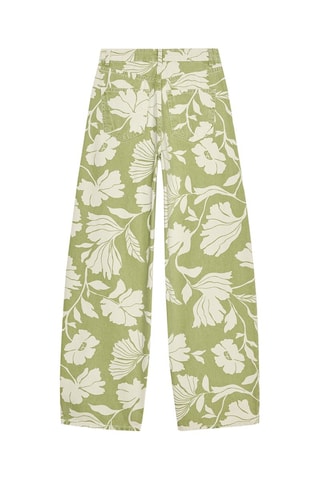 Jeans straight de cintura alta - Verde-claro