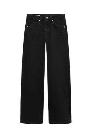 Jeans amplas - Preto