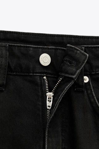 Jeans amplas - Preto