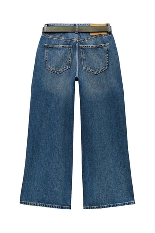 Jeans de cintura alta - Azul-elétrico