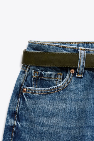 Jeans de cintura alta - Azul-elétrico