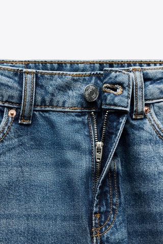 Jeans de cintura alta - Azul-elétrico