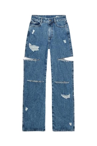 Jeans straight - Azul-escuro