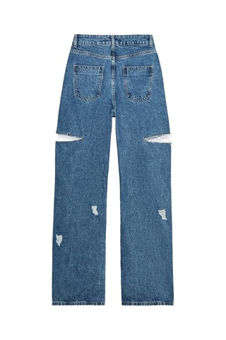 Jeans straight - Azul-escuro