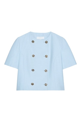 Casaco - Azul-celeste e dourado