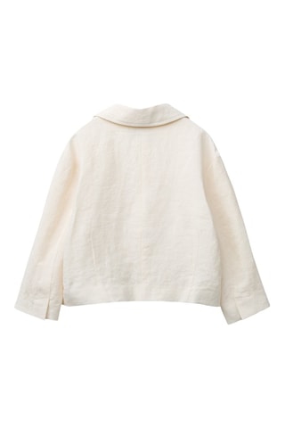 Casaco em linho - Cru