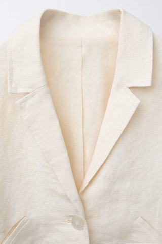 Casaco em linho - Cru