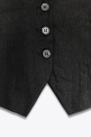 Colete em linho - Preto
