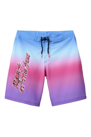 Calções de banho dip and dye - Azul-claro e rosa