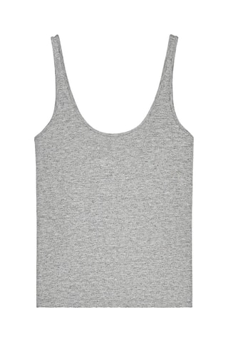 Top - Cinzento-claro mesclado