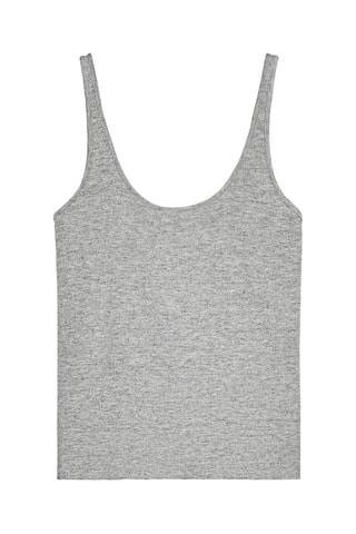 Top - Cinzento-claro mesclado