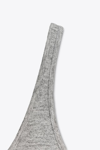 Top - Cinzento-claro mesclado