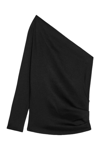 Top assimétrico - Preto