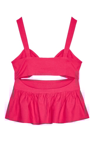 Top em linho - Vermelho