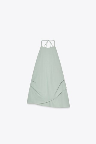 Top drapeado - Verde-água