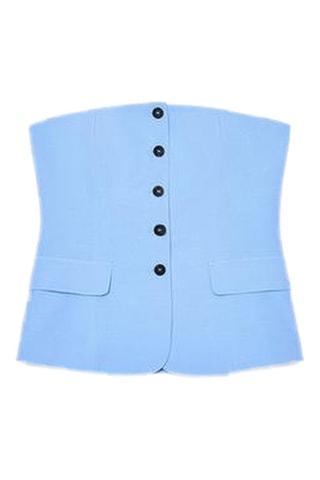 Top caicai - Azul-celeste