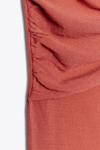 Top assimétrico - Vermelho-tijolo