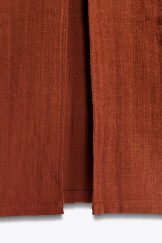 Vestido midi - Vermelho-tijolo