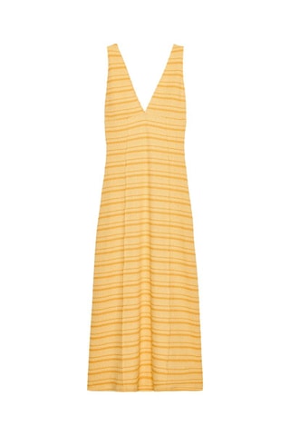 Vestido midi - Amarelo e mostarda