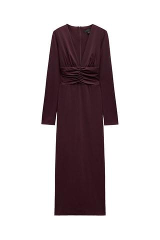 Vestido direito - Bordô