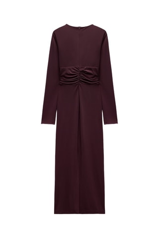 Vestido direito - Bordô