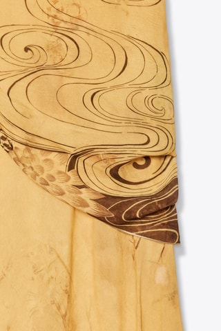 Vestido direito - Mostarda