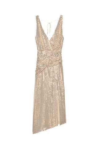 Vestido midi - Dourado