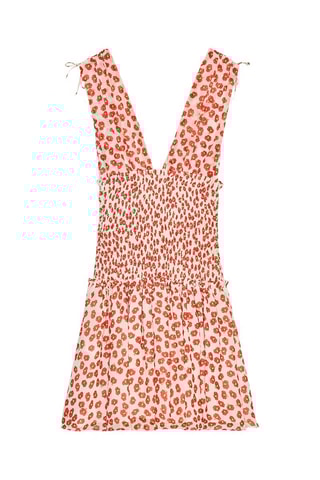 Vestido estilo patinadora - Vermelho e rosa