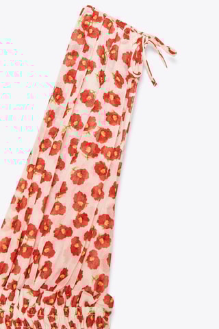 Vestido estilo patinadora - Vermelho e rosa