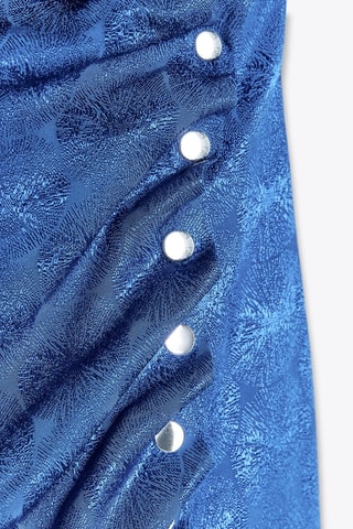 Vestido direito - Azul-cobalto