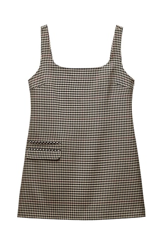 Vestido direito - Castanho