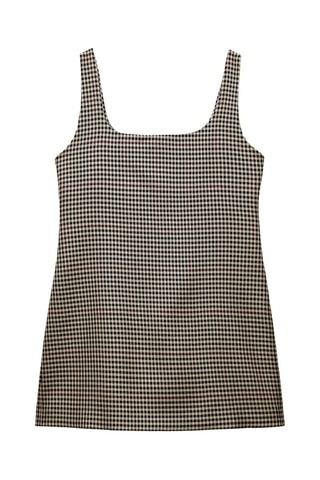 Vestido direito - Castanho