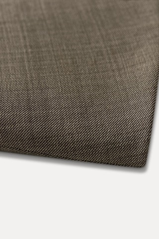 Vestido direito em lã - Castanho