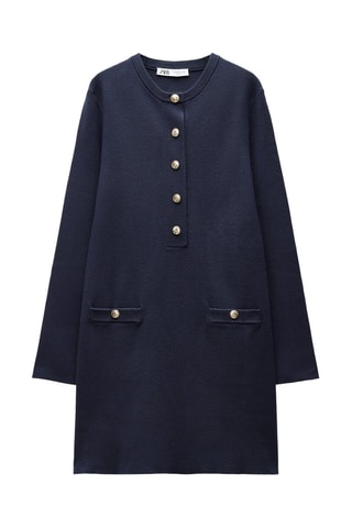 Vestido-camisola - Azul-marinho