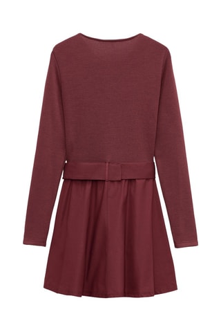 Vestido estilo patinadora - Bordô