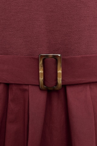 Vestido estilo patinadora - Bordô