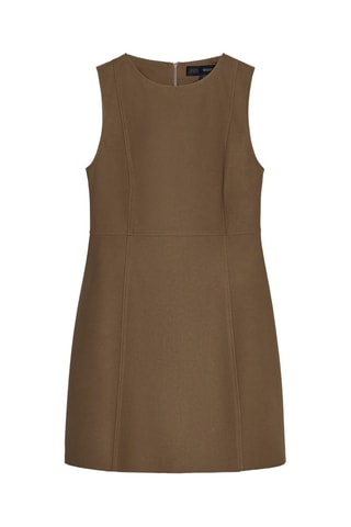 Vestido estilo patinadora - Castanho