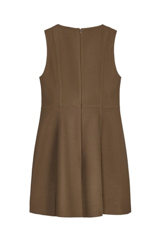 Vestido estilo patinadora - Castanho