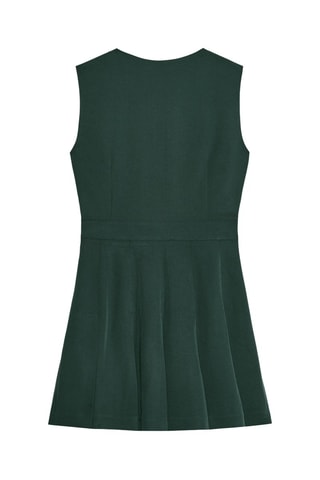 Vestido plissado - Verde-escuro