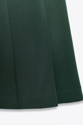 Vestido plissado - Verde-escuro