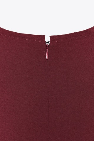 Vestido midi - Bordô