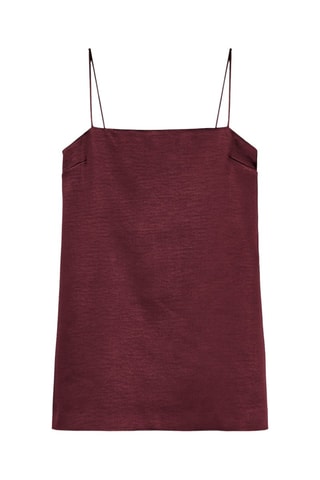 Vestido direito - Bordô