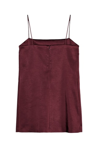 Vestido direito - Bordô