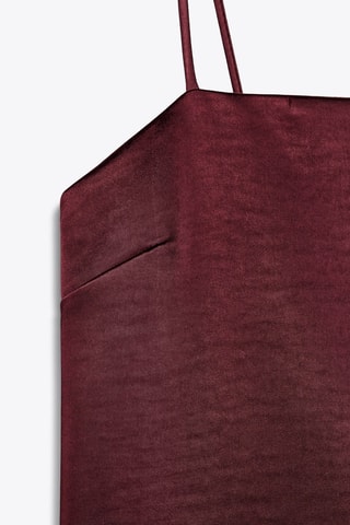 Vestido direito - Bordô