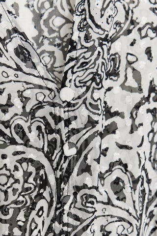 Vestido direito - Preto e branco